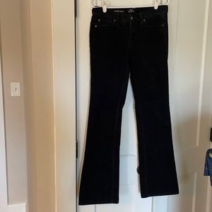 Loft < Black corduroy bootcut pants